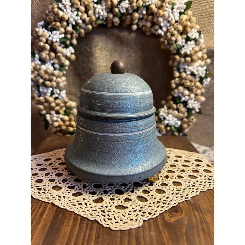 Vintage 1930s bell shaped powder music box